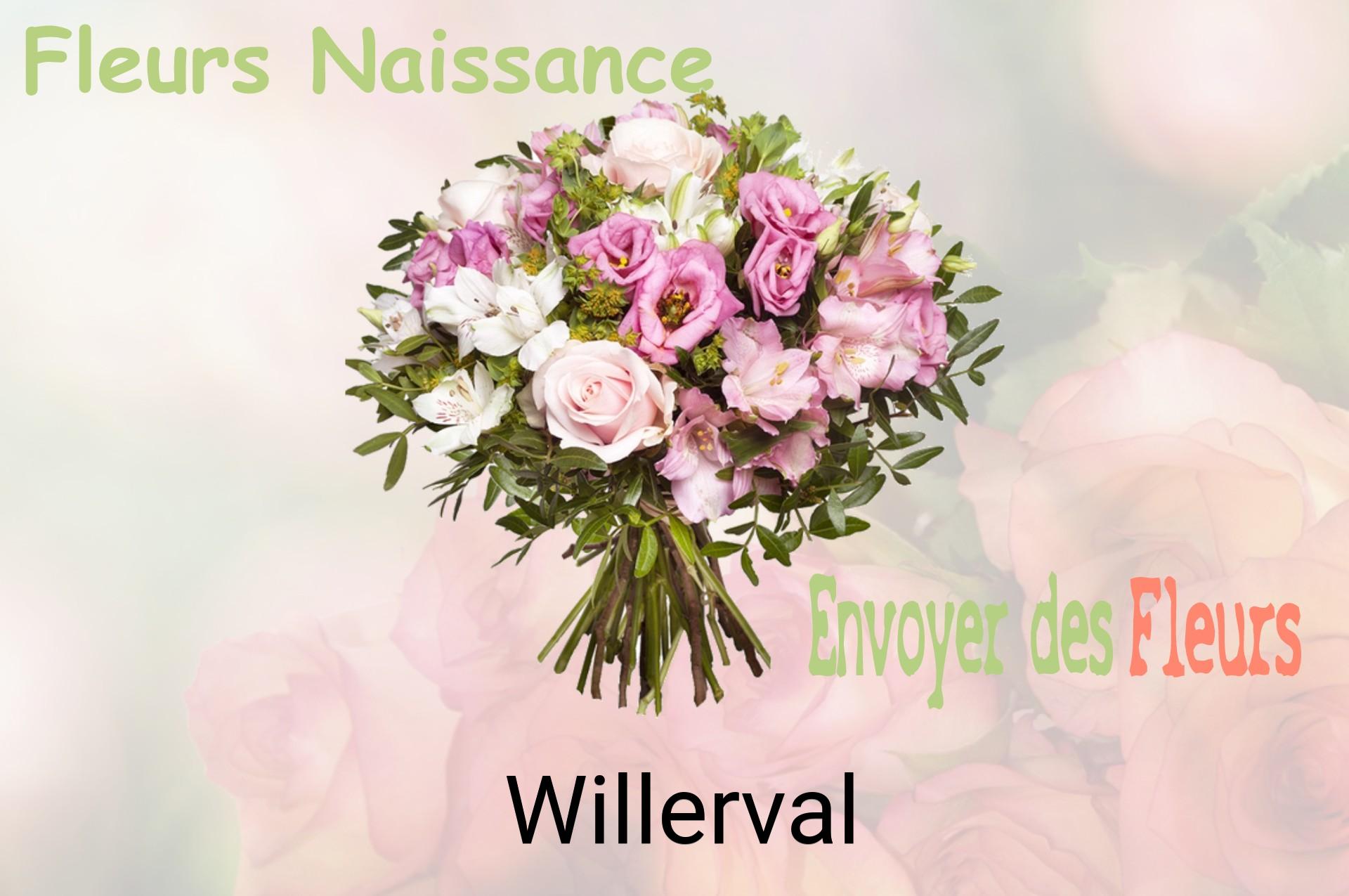 Bouquet de fleurs de naissance livré à Willerval