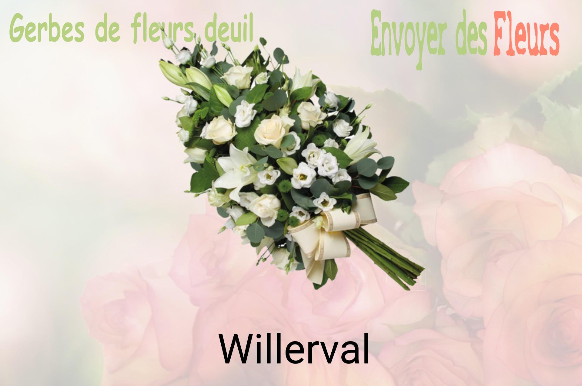 Gerbe de fleurs de deuil livrée à Willerval
